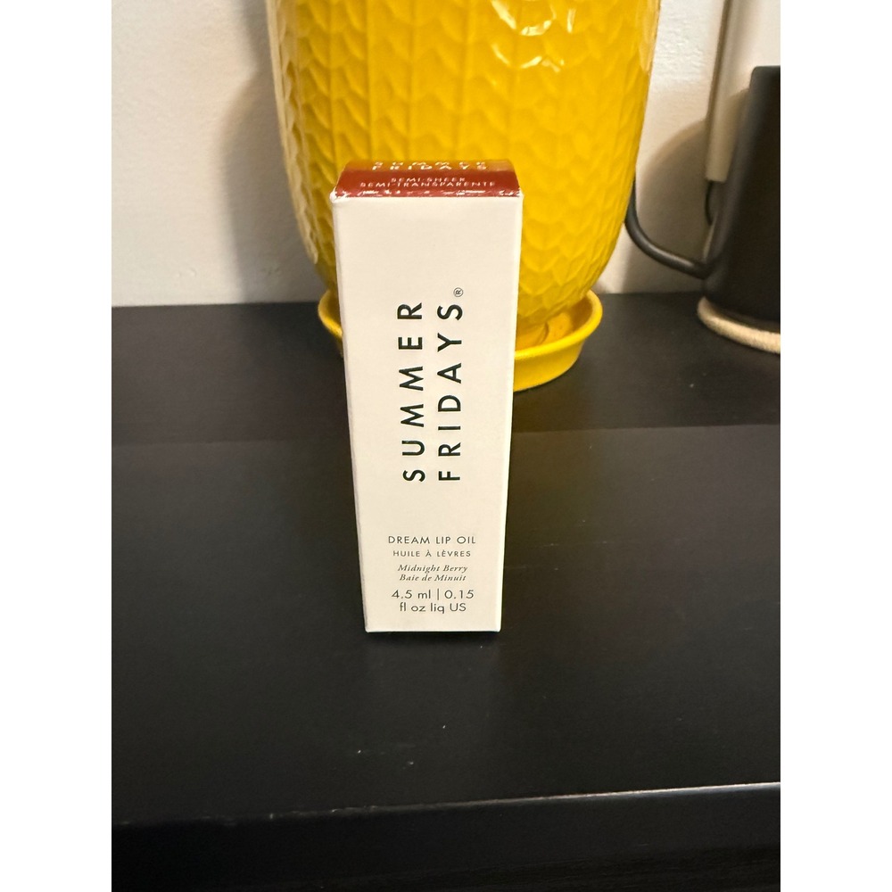 Summer Fridays Dream Lip Oil Midnight Berry Semi-Sheer 4.5ml New in Box